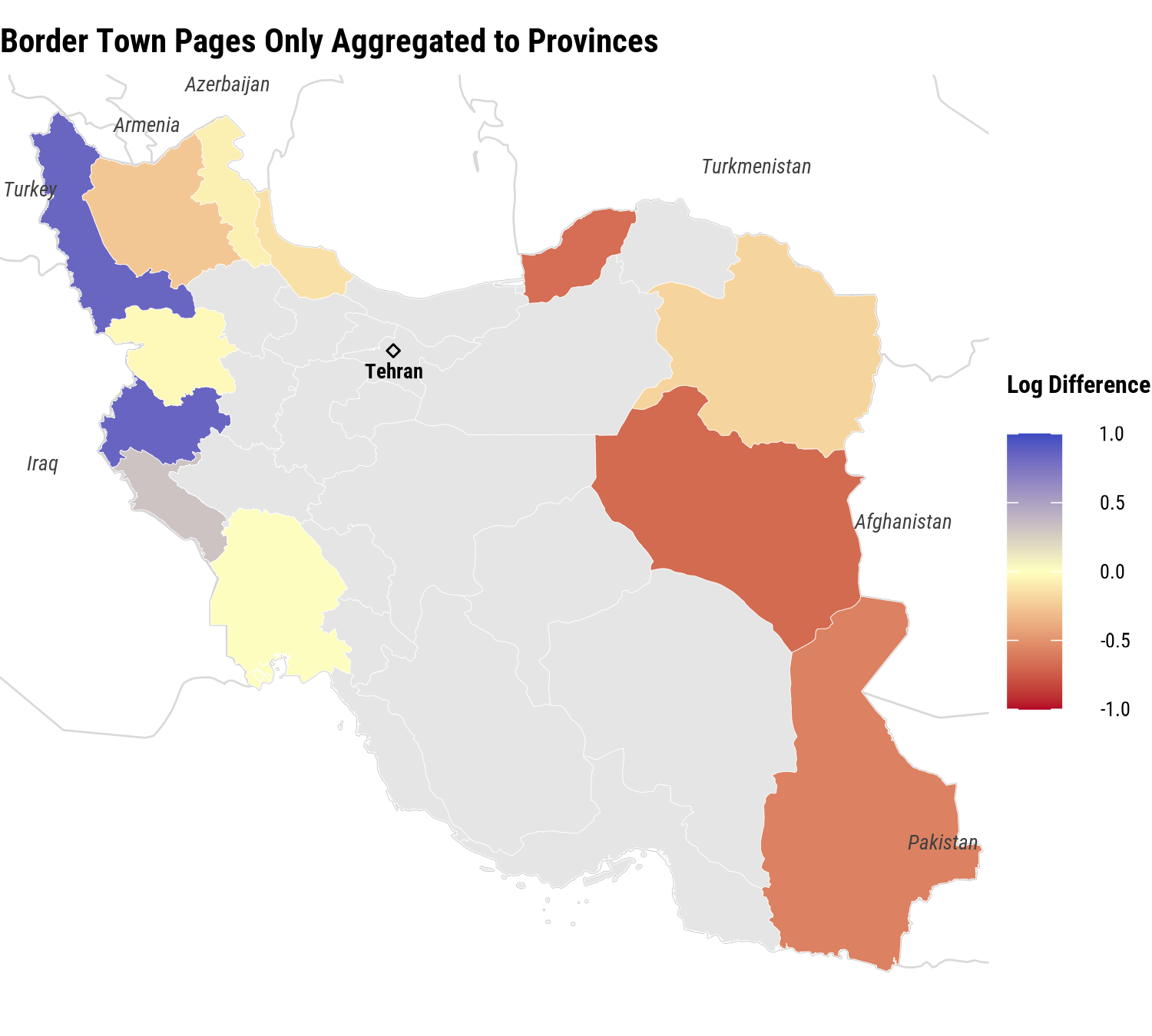 Map of Wikipedia border article signal.