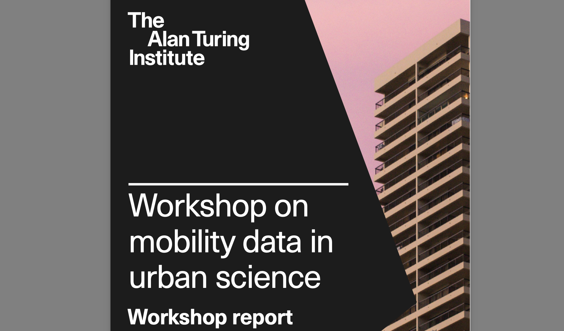 Talk image: InequaliTies IN Experiencing uRbAn fuNcTion (ITINERANT)