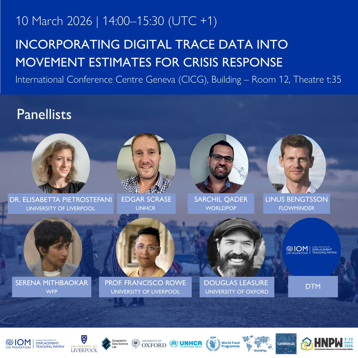 Talk image: Incorporating Digital Trace Data into Movement Estimates for Crisis Response